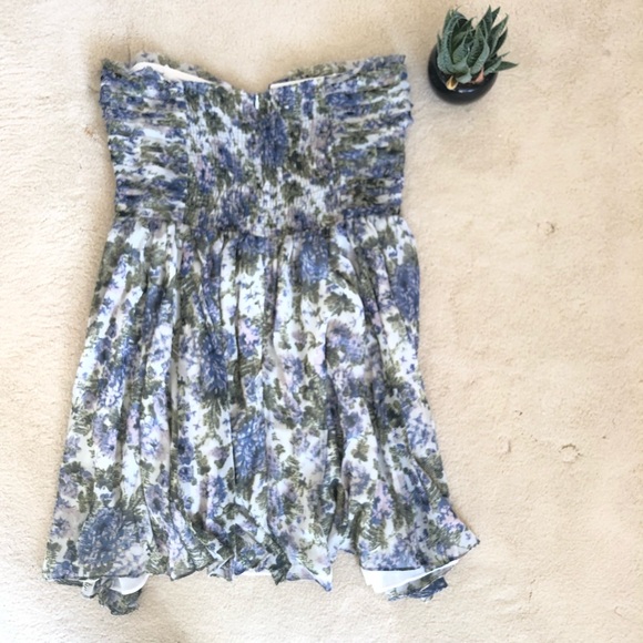 NWT Greylin strapless floral chiffon dress Boning - Picture 3 of 4